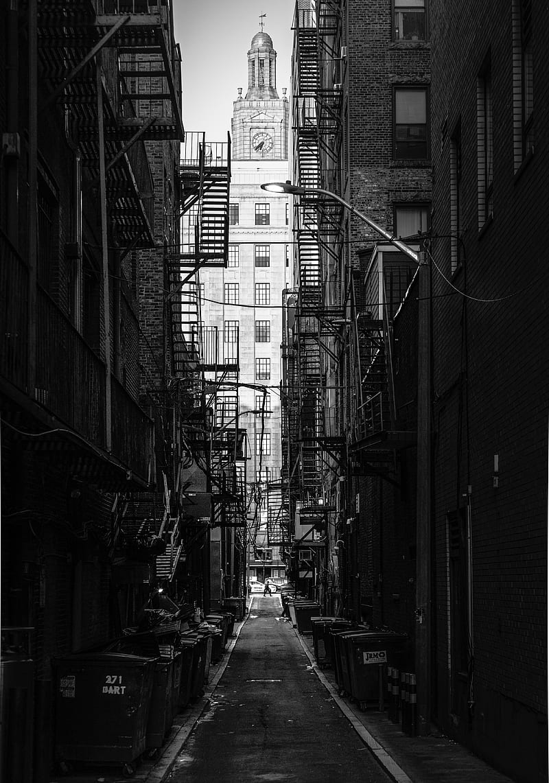 alley graphy of walkway during daytime, HD phone wallpaper