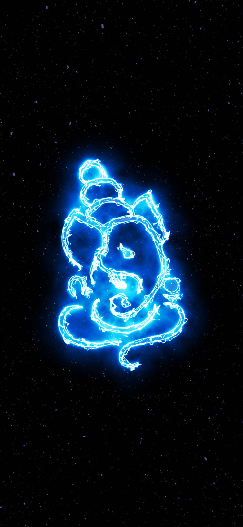 Neon Ganesha, blue, electric, festival, ganesh chaturthi, glow, god, hindu,  vinayak, HD phone wallpaper | Peakpx