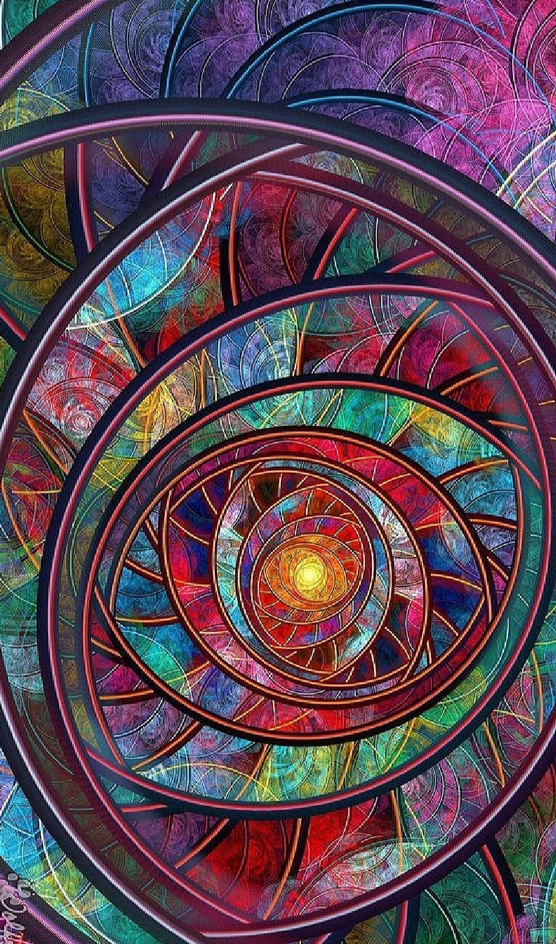 Stained Glass, glass, motif, HD phone wallpaper