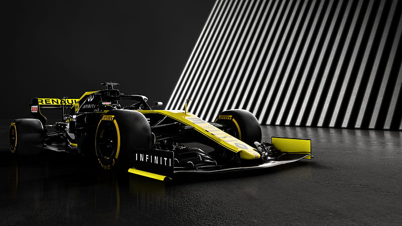 formula 1, renault rs19, racing cars, yellow, Vehicle, HD wallpaper