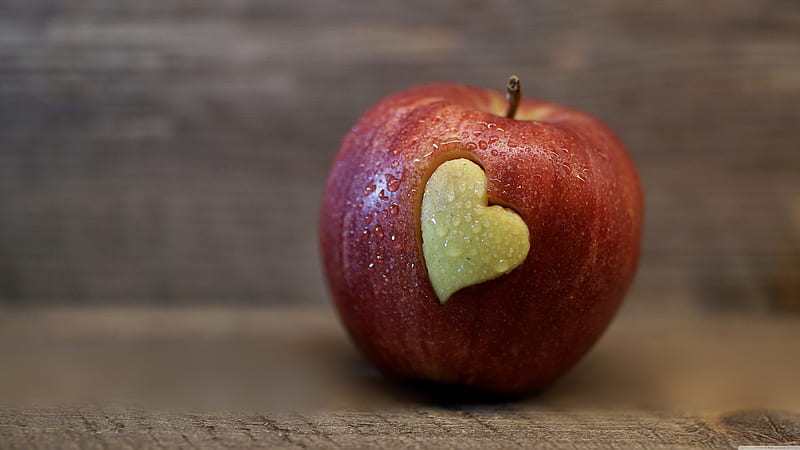 Apple heart, nature, HD wallpaper | Peakpx