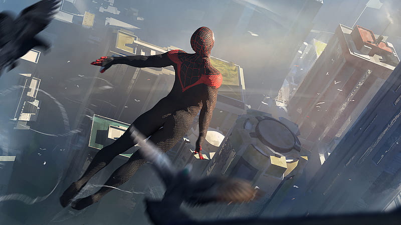 Spiderman Black Suit Up, spiderman, superheroes, artwork, digital-art, artstation, HD wallpaper