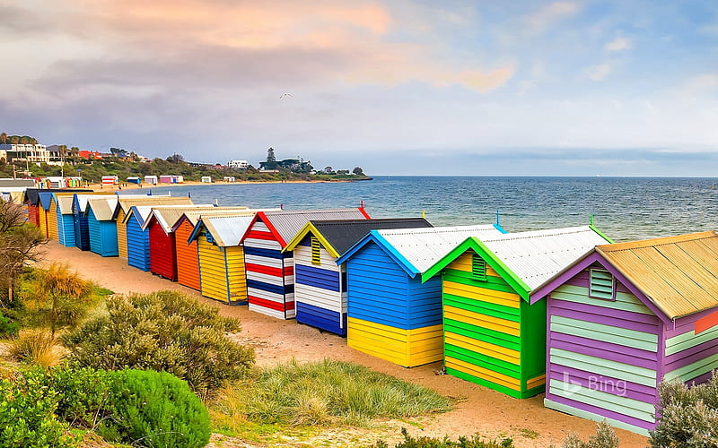 Australia Melbourne Brighton Beach 2018 Bing, HD wallpaper