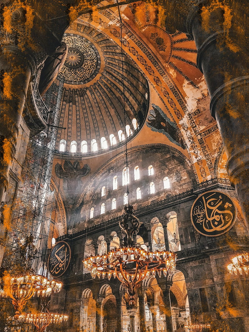 Ayasofya Camii, ayasofya, background, camii, hagia sophia, ihtisam, istanbul, HD phone wallpaper