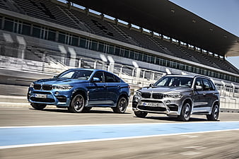 x5m, bmw, x6m, speedway, 2016, speed, HD wallpaper