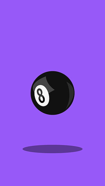 8 Ball, 8, 8ball, Francisco, ball, bar, clean, desenho, game, gaming, materialdesign, minimal, pool, purple, samsung, HD phone wallpaper