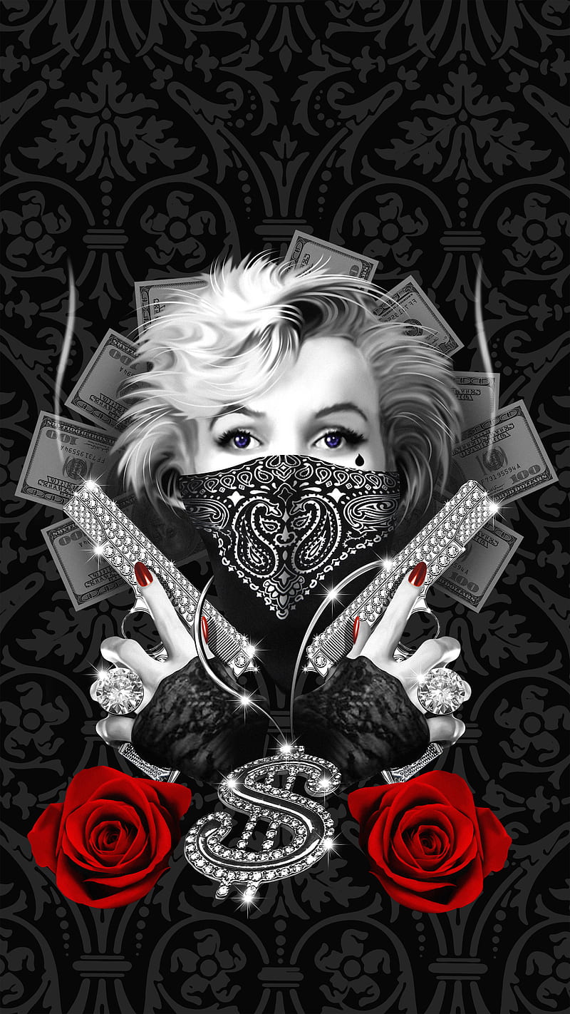 Marilyn gangsta, fenrir, Fondo de pantalla de teléfono HD | Peakpx