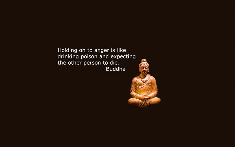 Quote on Anger By BUDDHA, buddha, anger, poison, quote, HD wallpaper