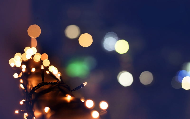 christmas garland lights winter bokeh-HIGH Quality, HD wallpaper