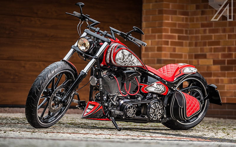 Harley-Davidson Softail Breakout, chopper, cool motorcycle, american motorcycles, Harley-Davidson, HD wallpaper