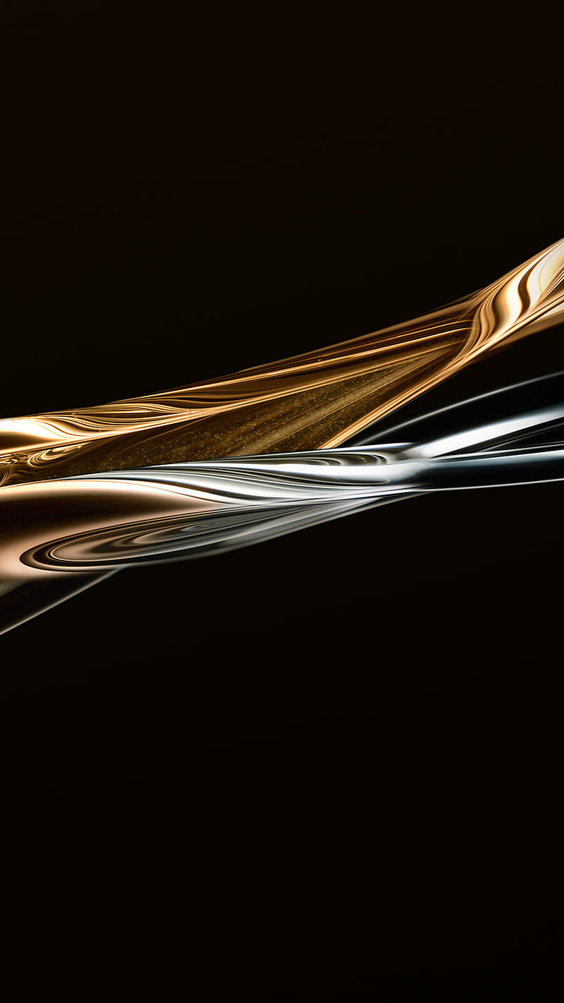 Abstract, black, gold, silver, HD phone wallpaper