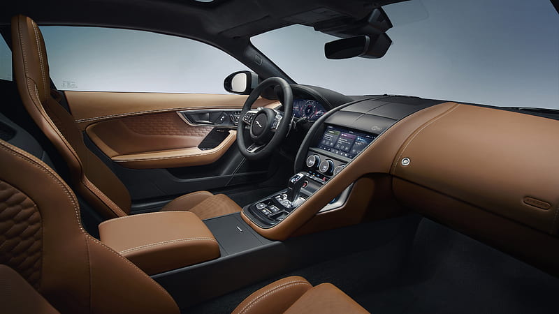 Jaguar F-Type R Coupe 2020 Interior 2, HD wallpaper