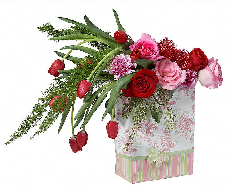 roses, flowers, rose, bouchet, love, HD wallpaper