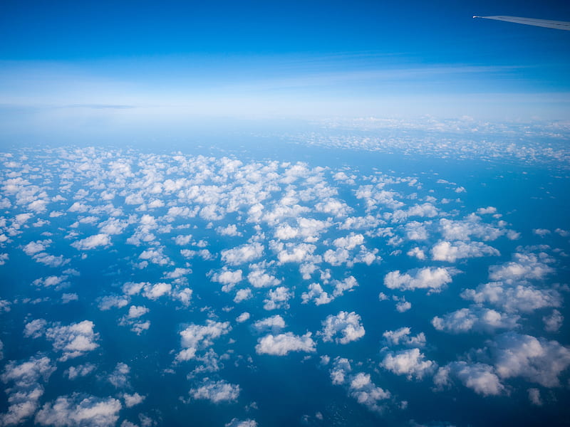 Clouds View From Plane , clouds, plane, nature, HD wallpaper
