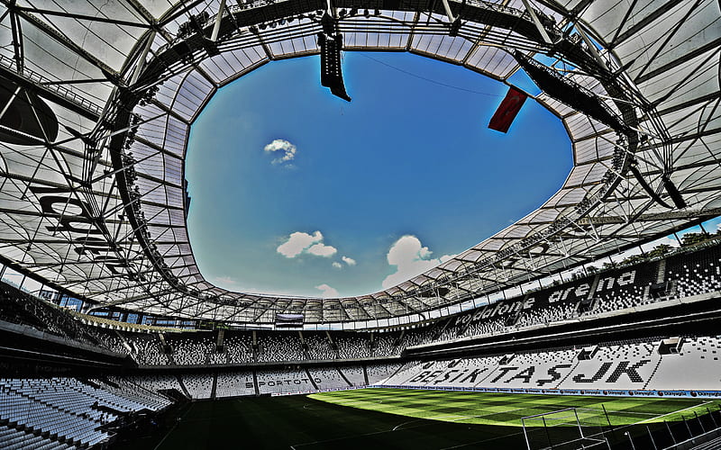 Vodafone Park Istanbul Turkey Inside View Football Lawn Turkish Football Stadium Hd Wallpaper Peakpx