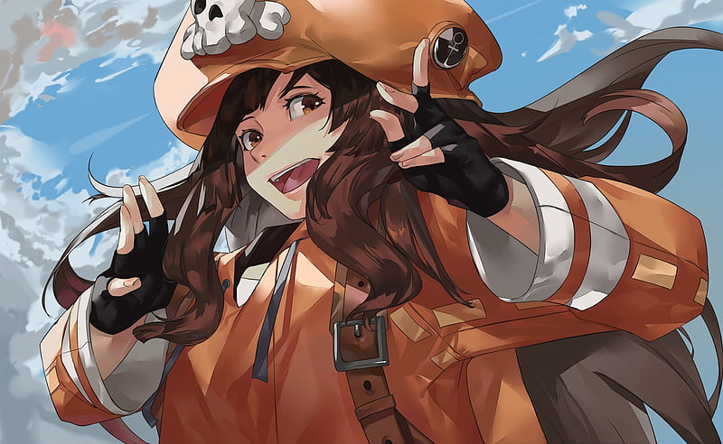 may, guilty gear, anime games, gloves, hat, Games, HD wallpaper