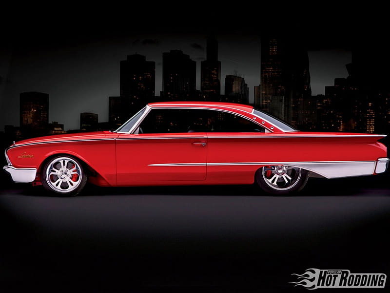 1960-Ford-Starliner, Classic, Red, Ford, 1960, HD wallpaper