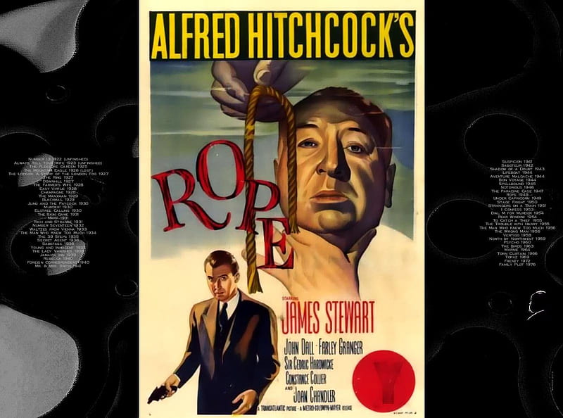 Rope02, Rope, alfred hitchcock, posters, classic movies, HD wallpaper
