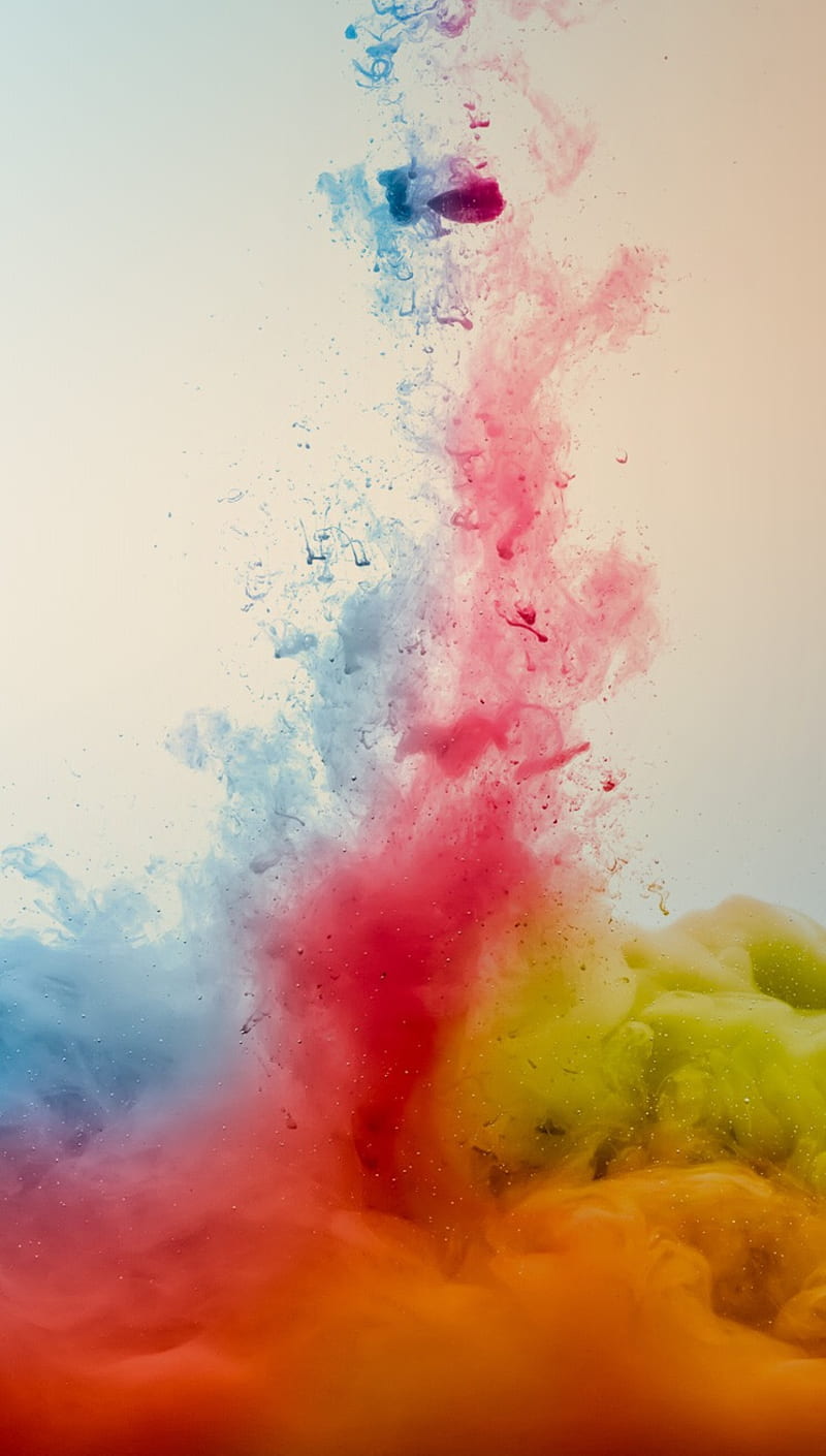Smoke, android, color, colors, iphone, nice, rainbow, HD phone wallpaper
