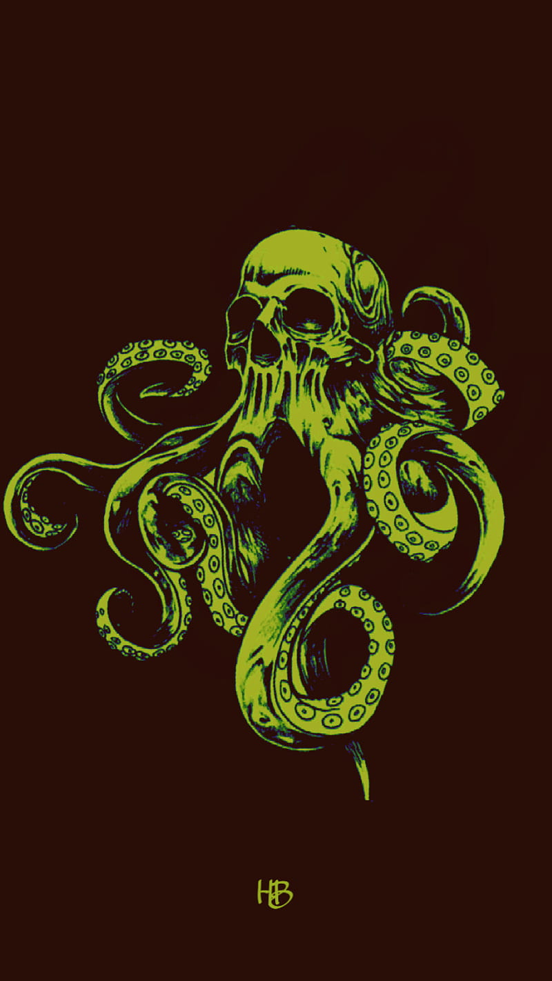 Octopus, hb, HD phone wallpaper
