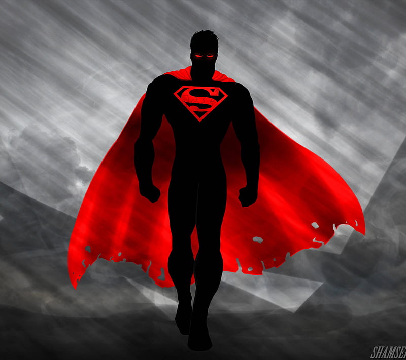 Dark Superman, animation, cape, comics, dc comics, man of steel, powers, superhero, HD wallpaper