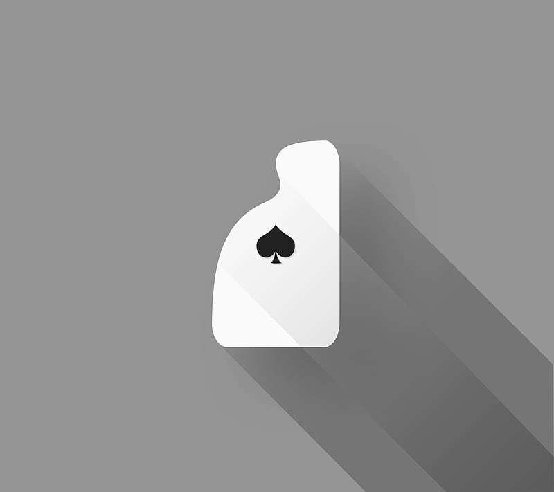 Ace Light Gray, 3d, card, cards, deck, material, playing, poker, HD wallpaper