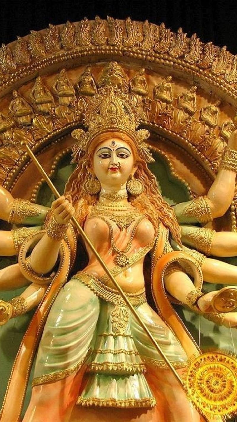 Maa Durga Ki .Mahishasura.Mardini Durga Devi, maa durga ki , durga, devi, lord, god, HD phone wallpaper