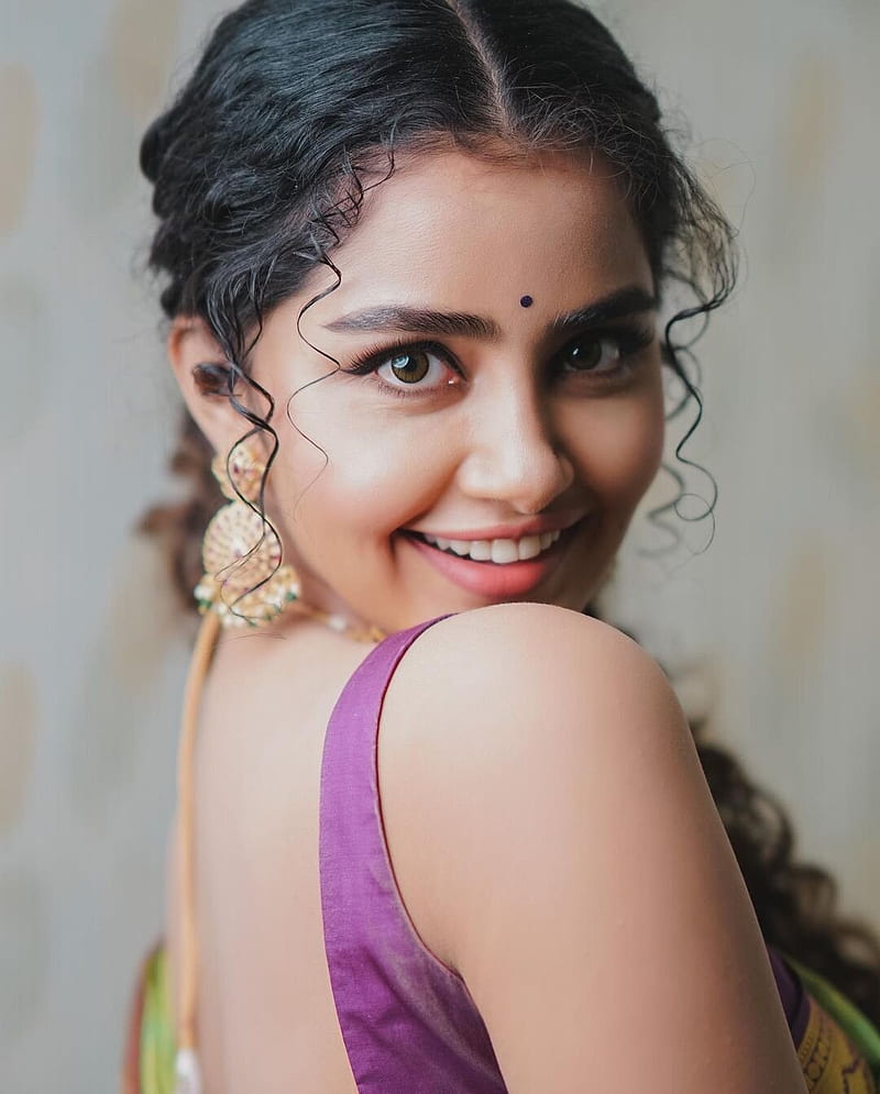 Anupama Parameswaran, hair, lip, Tamil Actress, Kerala Actress, Actress, HD phone wallpaper