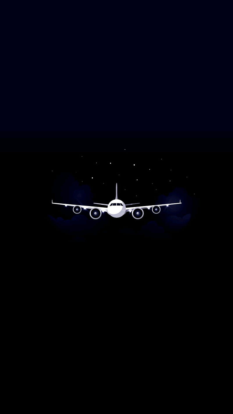 Airplane black iphone x, new, new plane, plane, samsung, HD phone wallpaper