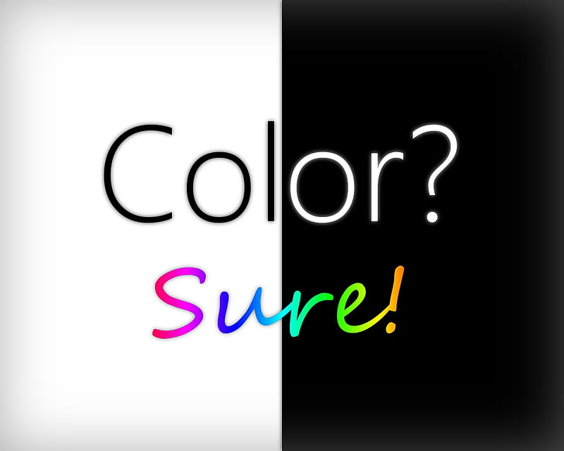 Colorless? No!, red, high definition, black, shadow, yellow, 3ds, beach, green, dark, color, white, blue, HD wallpaper