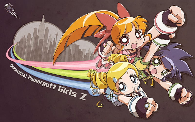 PowerPuff Girls Z!, ppgz, blossom, anime, bubbles, buttercup, other, HD wallpaper