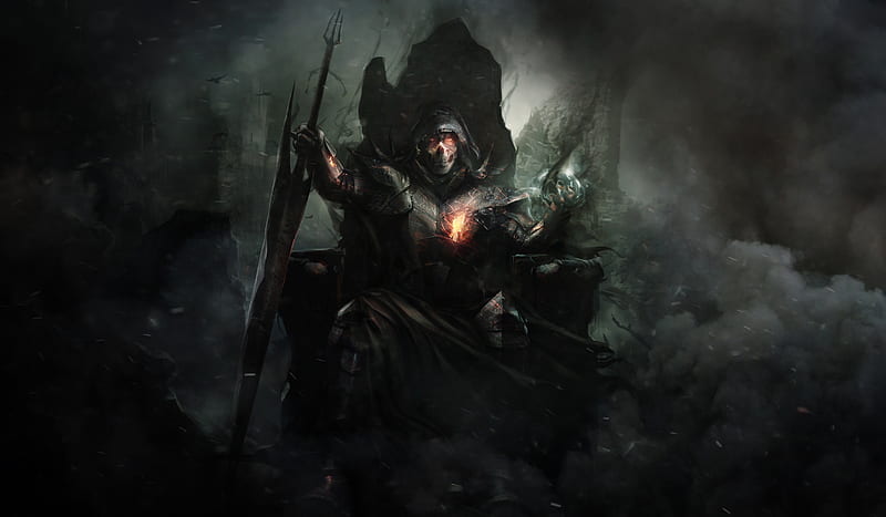 Warrior On The Throne Fantasy, HD wallpaper