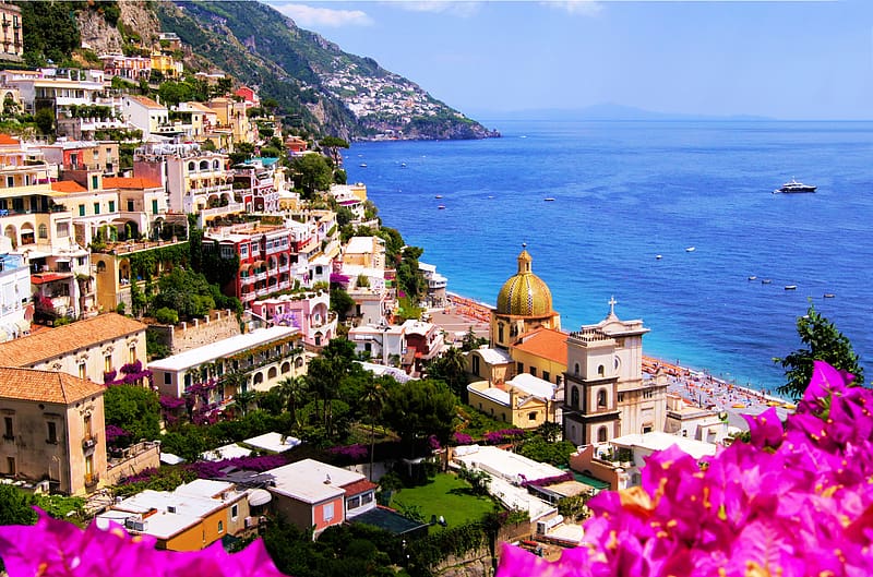 Italy, Coast, Amalfi, Mediterranean, , Towns, HD wallpaper | Peakpx