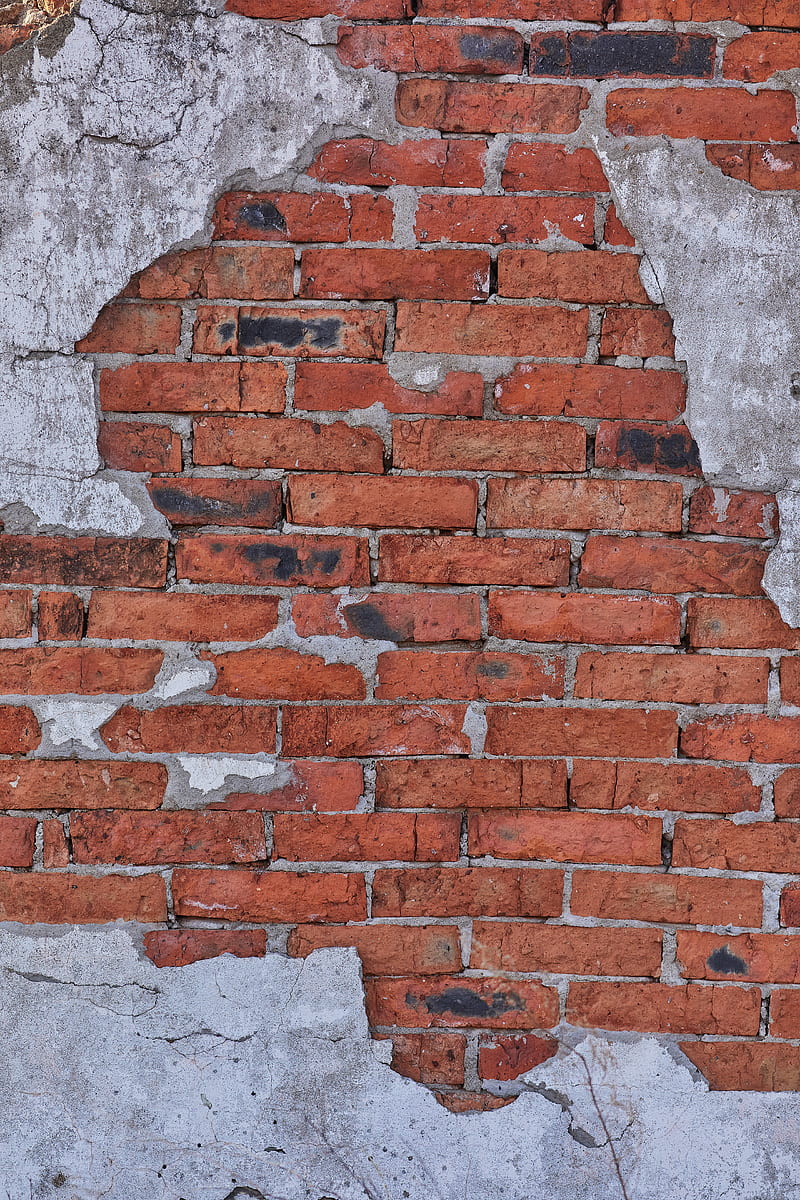 wall, brick, plaster, texture, HD phone wallpaper