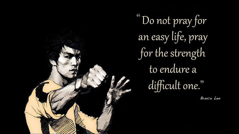 Bruce Lee Quote, text, black background, quotes, bruce lee, typography, HD wallpaper
