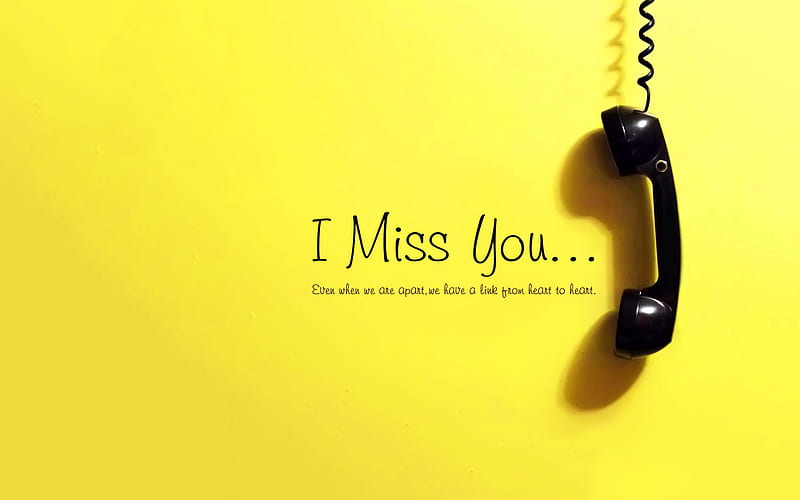 I Miss You, love, miss, HD wallpaper