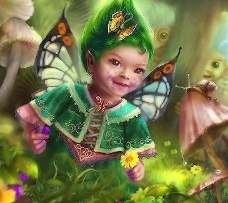 Baby Fairy, Baby, cute, Fairy, Fantasy, HD wallpaper | Peakpx