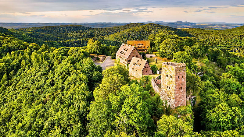 Hunebourg Castle Alsace France 2022 Bing, HD wallpaper