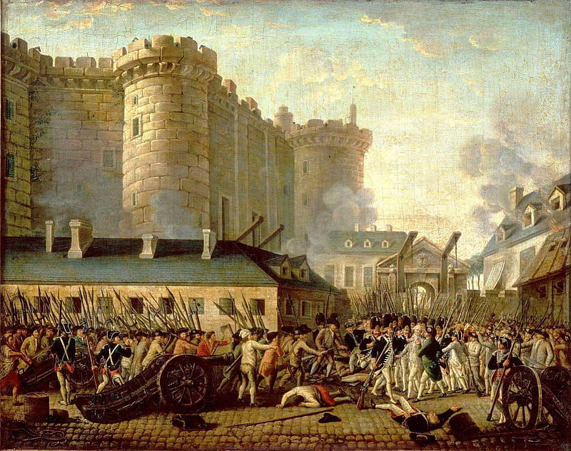 Storming of the Bastille, france, french, french revolution, revolution, bastille, HD wallpaper