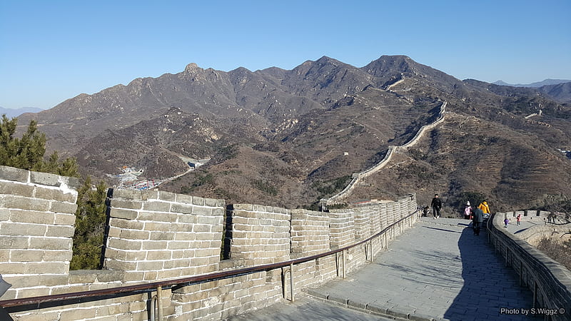 The Great Wall of China, Beijing, Wall, Beijing, Mountains, Great, Sky, China, Stone, Shadows, HD wallpaper