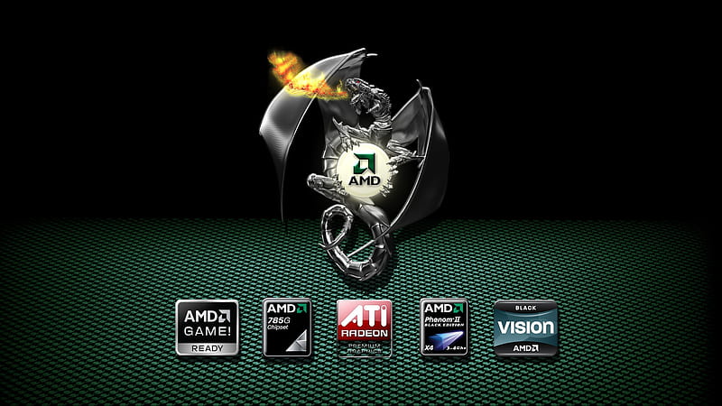 AMD DRAGON ASSASINO`S EDITION, amd, phenom, ati, game, vision, dragon, assasino, HD wallpaper