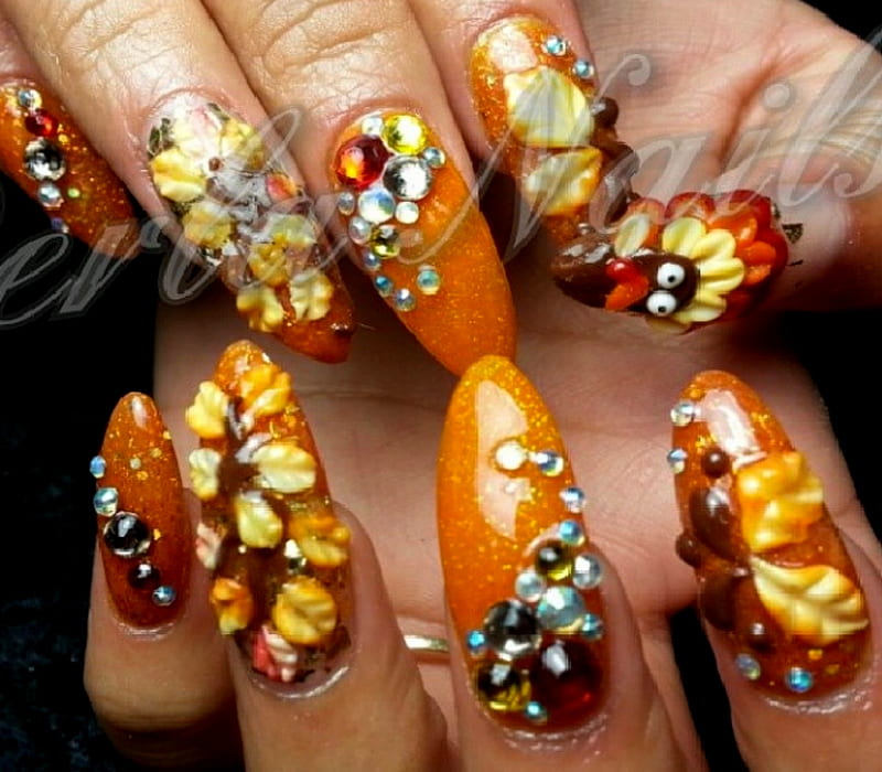 Woman Nails, bonito, Albumn, Woman, Nail, Glitter, HD wallpaper