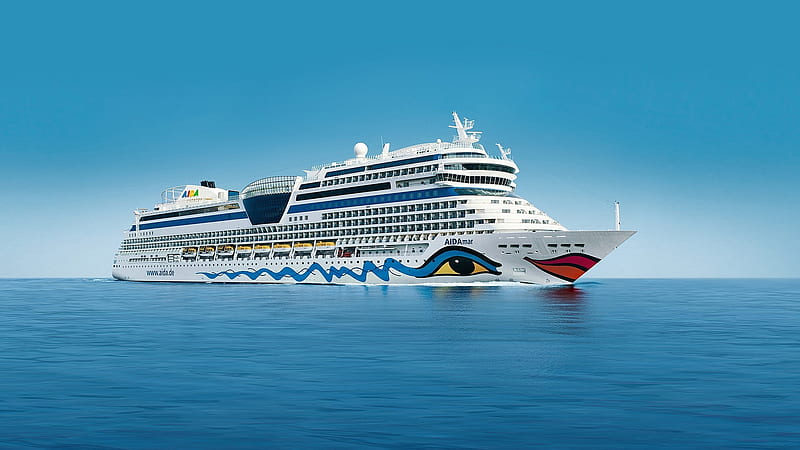 Cruise Ships, Cruise Ship, AIDAmar, Ocean, Ship, HD wallpaper