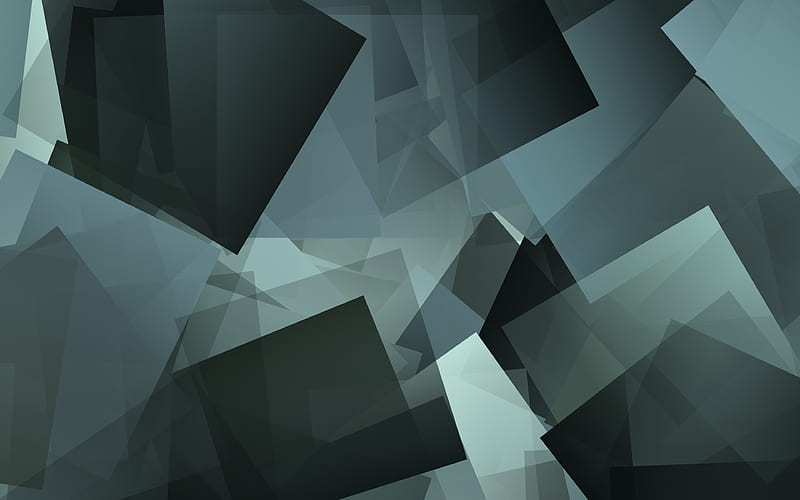 cubes texture geometry, gray background, geometric shapes, gray cubes, HD wallpaper