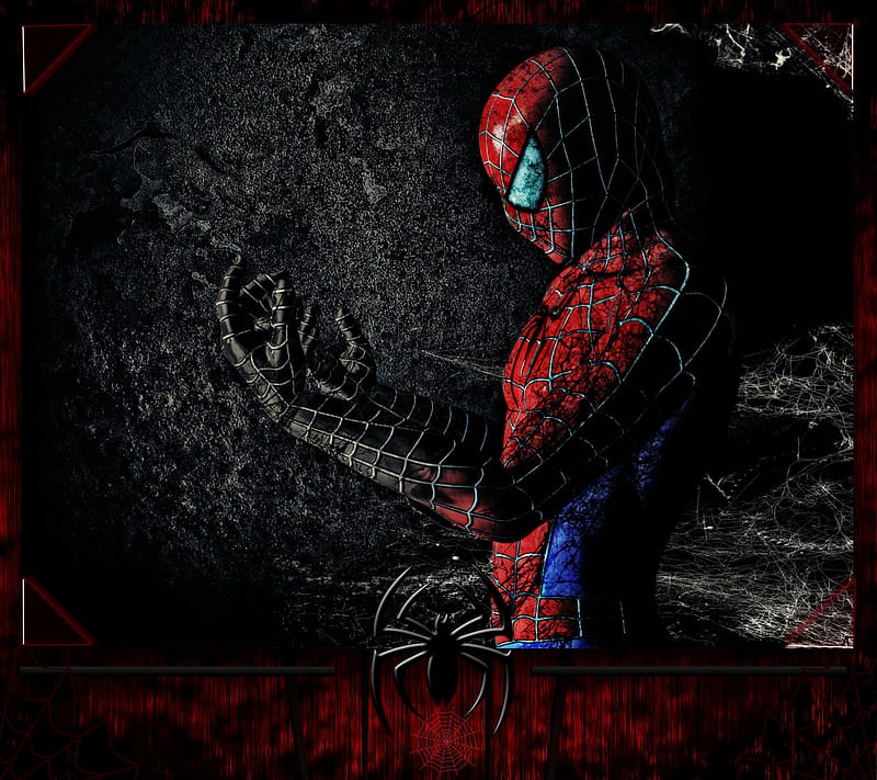 Spiderman Dark, dark, entertainment, spiderman, HD wallpaper