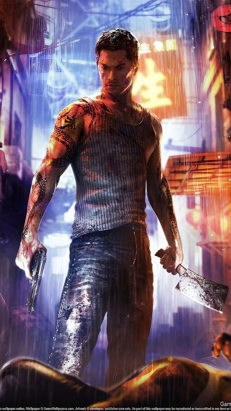 Sleeping Dogs, Rainy Effect, action-adventure game, HD phone wallpaper