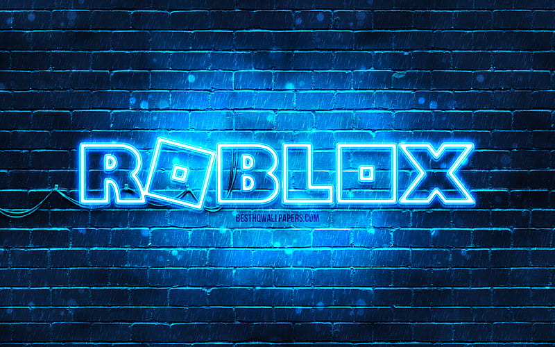 Neon blue roblox logo  Light blue roblox logo, Blue aesthetic dark, Red  and blue logo