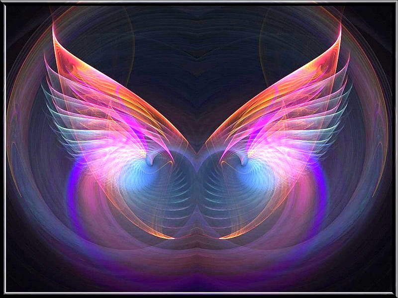 Alas de ángel, colorido, alas, abstracto, ángel, Fondo de pantalla HD |  Peakpx
