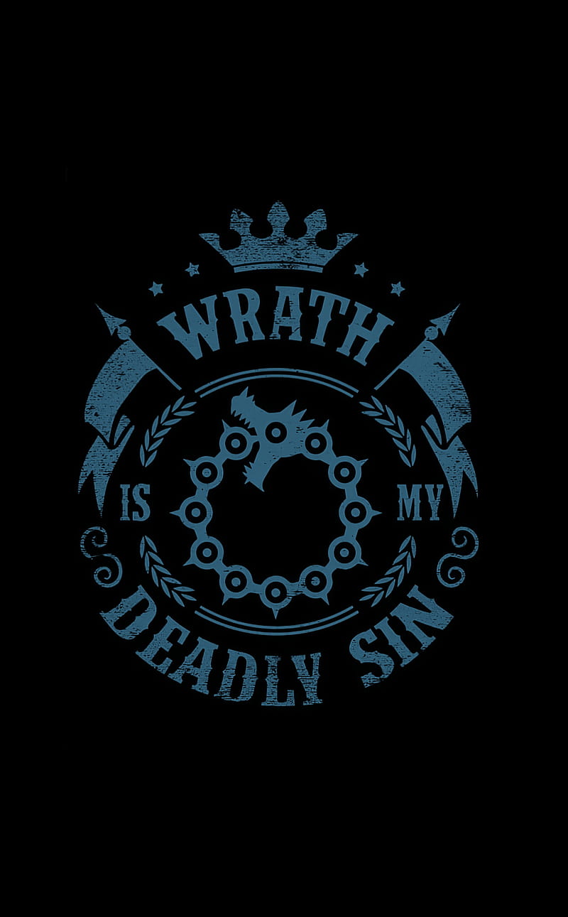 Wrath Deadly Sin, blue, dragon, meliodas, seven, sins, HD phone wallpaper