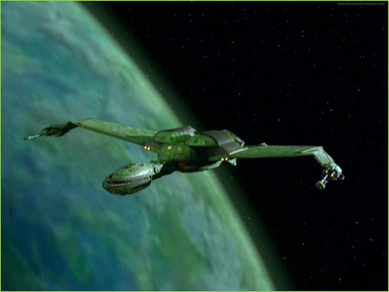 Klingon Bird of Prey, klingon, star trek the next generation, star trek, HD wallpaper